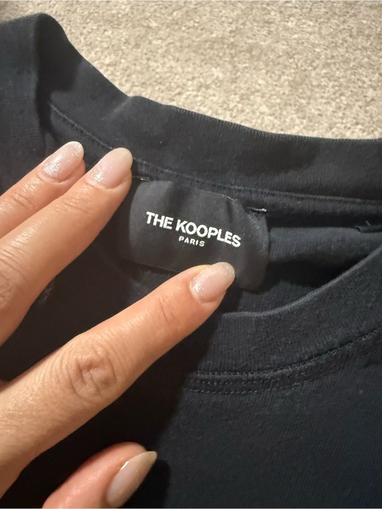 The Kooples Tops - The Kooples Black Graphic Crewneck Tee